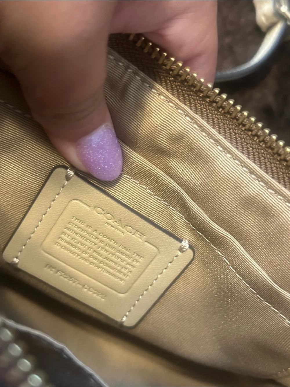 Sold Coach Signature Teri Bag & Wallet